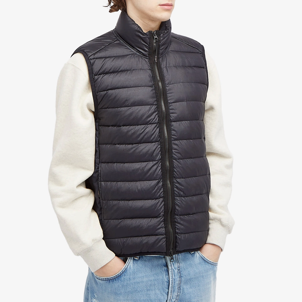 Stone Island Men's Lightweight Down Vest Navy Blue